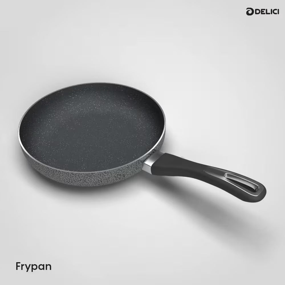 10-Piece Nonstick Granite Cookware Set with Glass Lids – DELICI ACS10HE